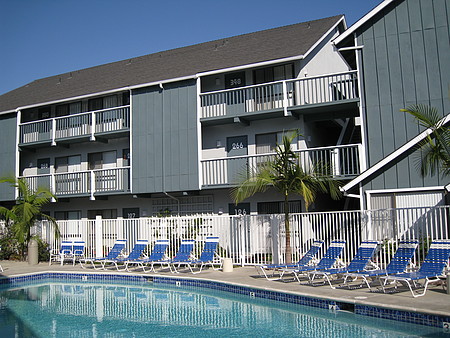 Poolside lounge chairs